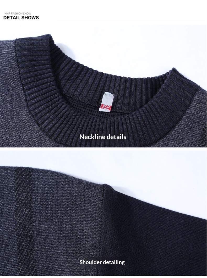 Men's Knitted Sweater For Mid-Age AutumnWinter — product photo 5