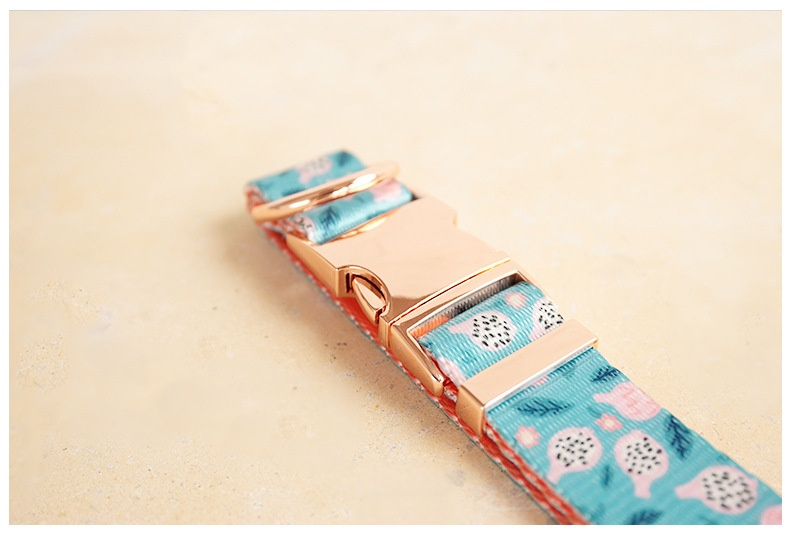 New Style Faux Nylon Printed Pet Collar detail photo 1