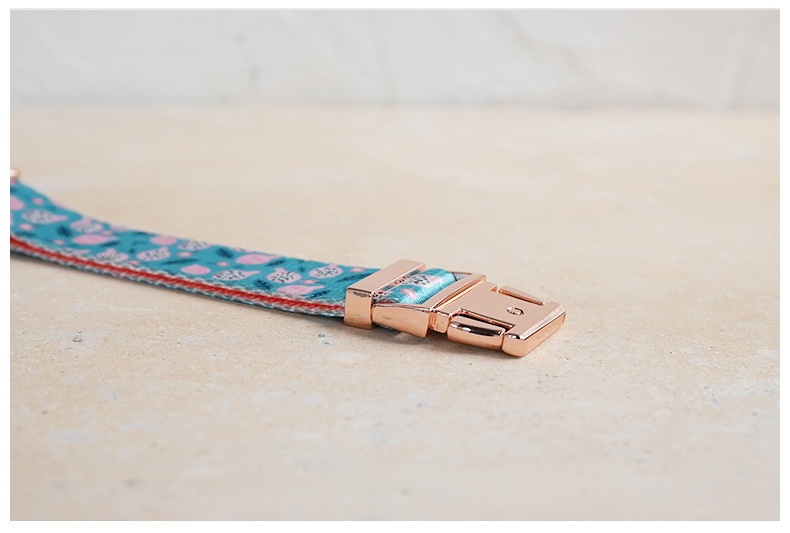 New Style Faux Nylon Printed Pet Collar detail photo 12