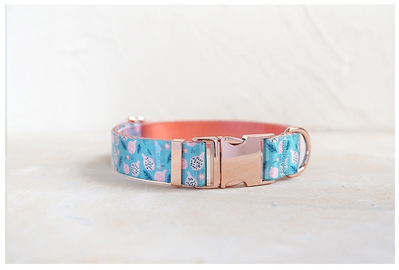 New Style Faux Nylon Printed Pet Collar detail photo 7