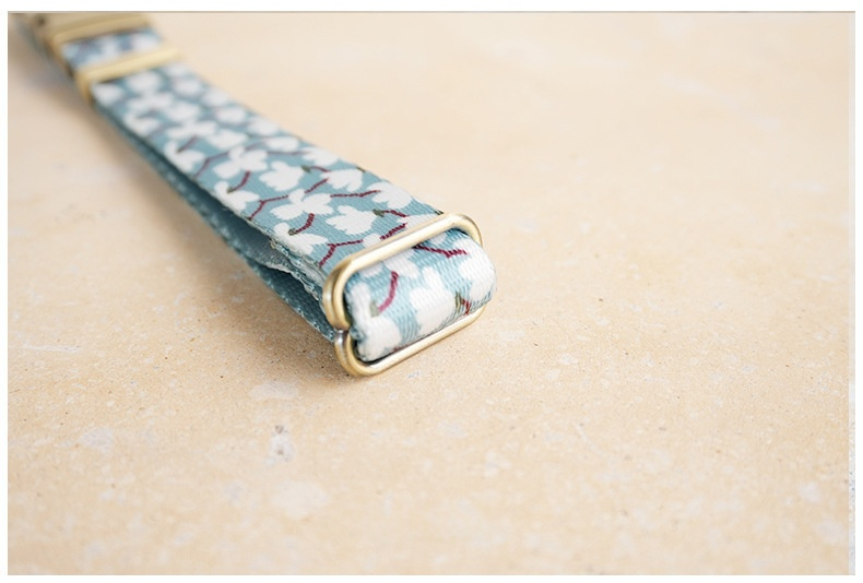 Jasmine-print Anti-loss Dog Collar detail photo 6
