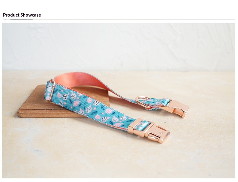 New Style Faux Nylon Printed Pet Collar detail photo 9