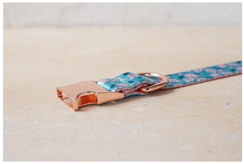 New Style Faux Nylon Printed Pet Collar detail photo 6