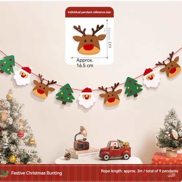 Felt Christmas Banner Ornament, picture 2 of 5