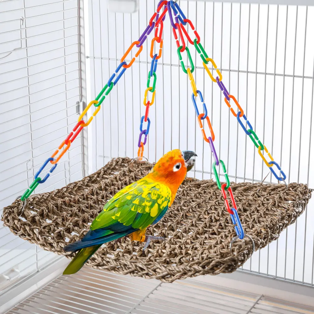 Aquatic Plant-Woven Reptile Hammock