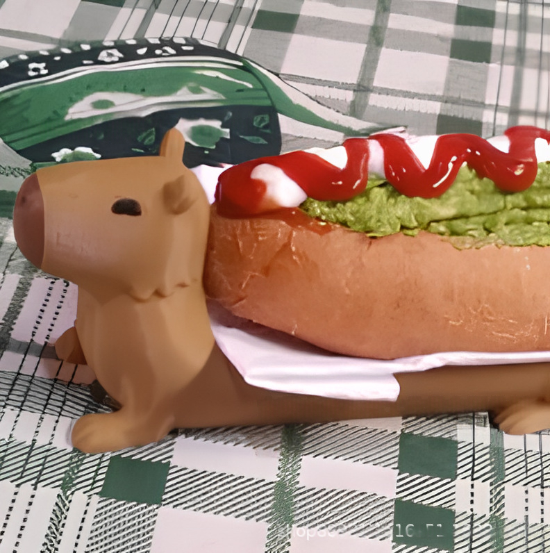 Hot Dog Tray Dining Table Decorations Capybara Tray