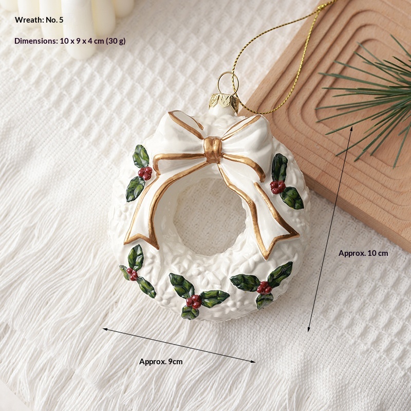 PVC Wreath and Christmas Ornaments, picture 6 of 12