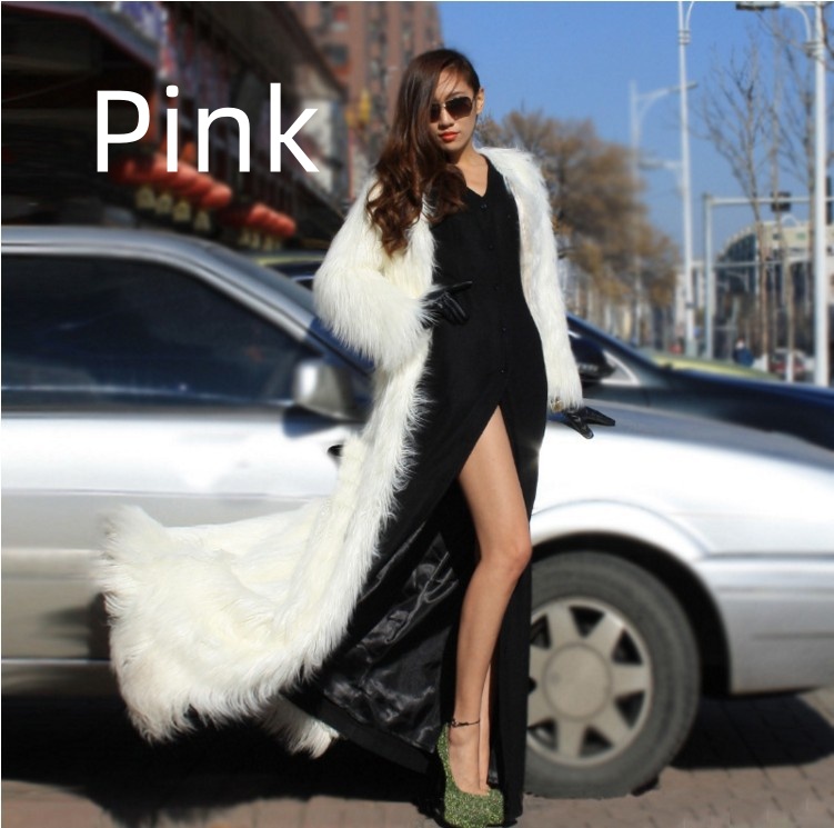 Loose Faux Fur Coat, picture 3 of 8
