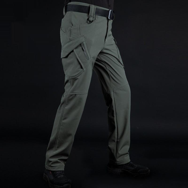 Thickened Camouflage Fleece Training Pants Warm Hiking Pants