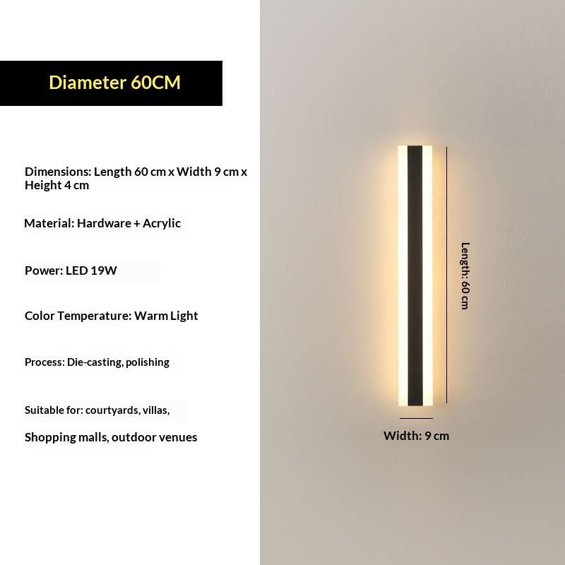 Outdoor Linear Wall Light, picture 4 of 11