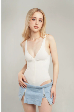 Women's Slimming Underwear Bodysuit Corset Body Shaper Waist Shaper Shapewear Woman Post-Surgical Slimming Zip Jumpsuit — image 1