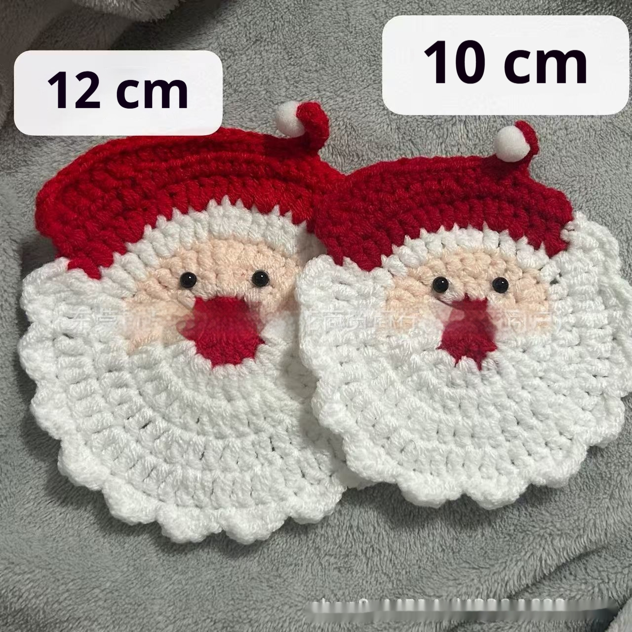 Crochet Santa Coaster