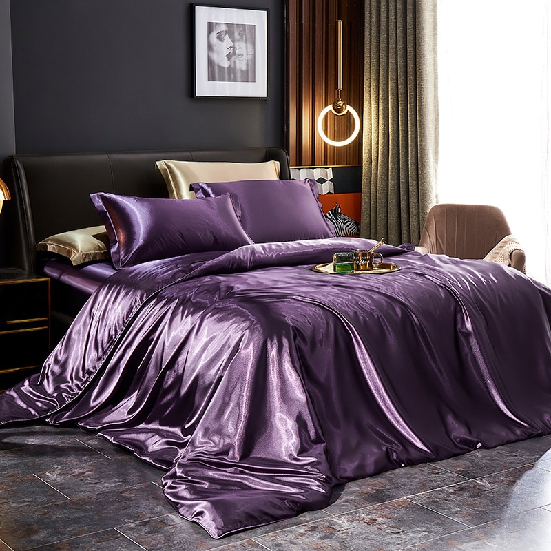 Silk Four-Piece Fitted Sheet Set, picture 10 of 12