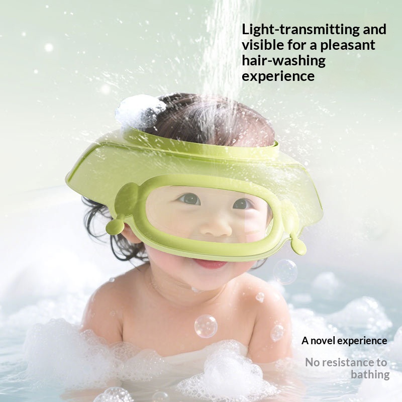 Kids' Waterproof Hair-Washing Cap