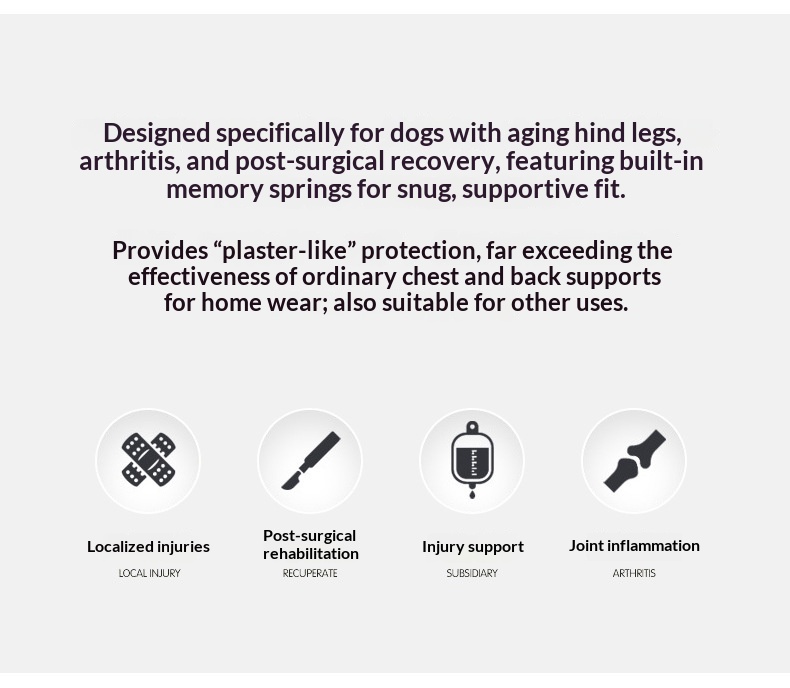 Dog Rear-leg Assist Harness For Senior And Disabled Dogs Aiding In Rehabilitation detail photo 4