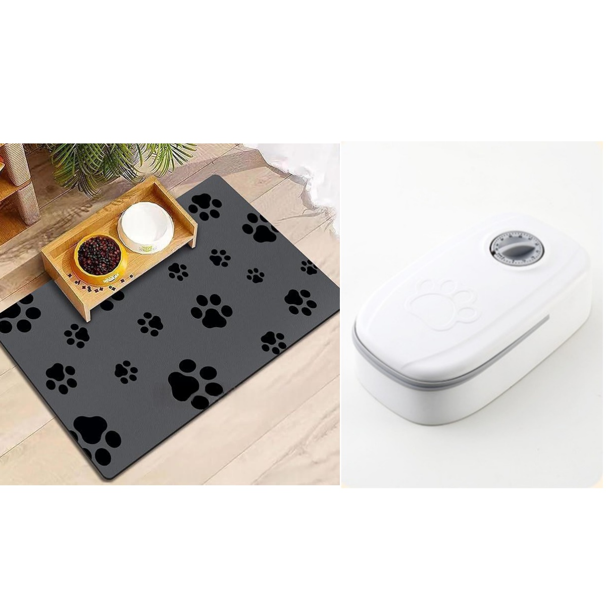 Automatic Pet Feeder Smart Food Dispenser For Cats Dogs Timer Stainless Steel Bowl Auto Dog Cat Pet Feeding Pets Supplies Set3 30x40cm