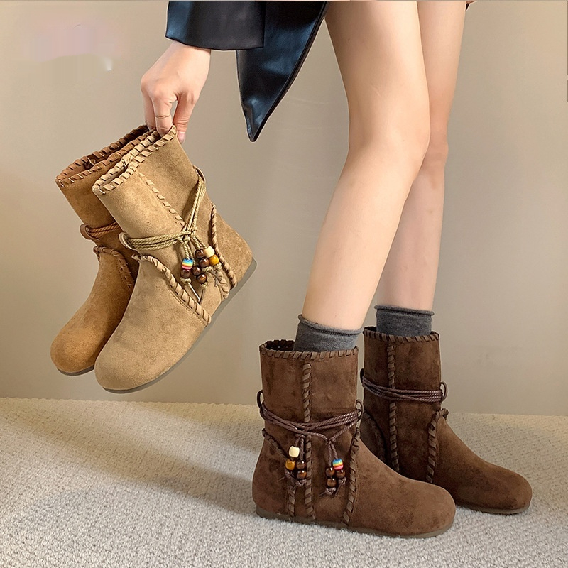 Women's Caramel-colored Platform Boots