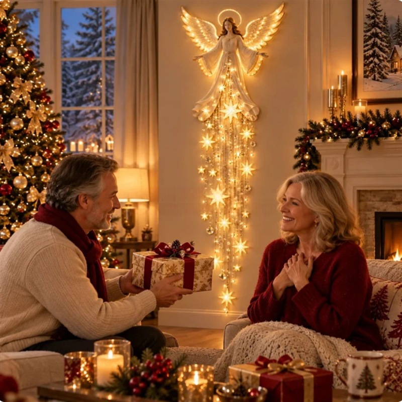 Angel Blessing Starfall Wall Sconce Christmas Wall Decoration for sale on BNS