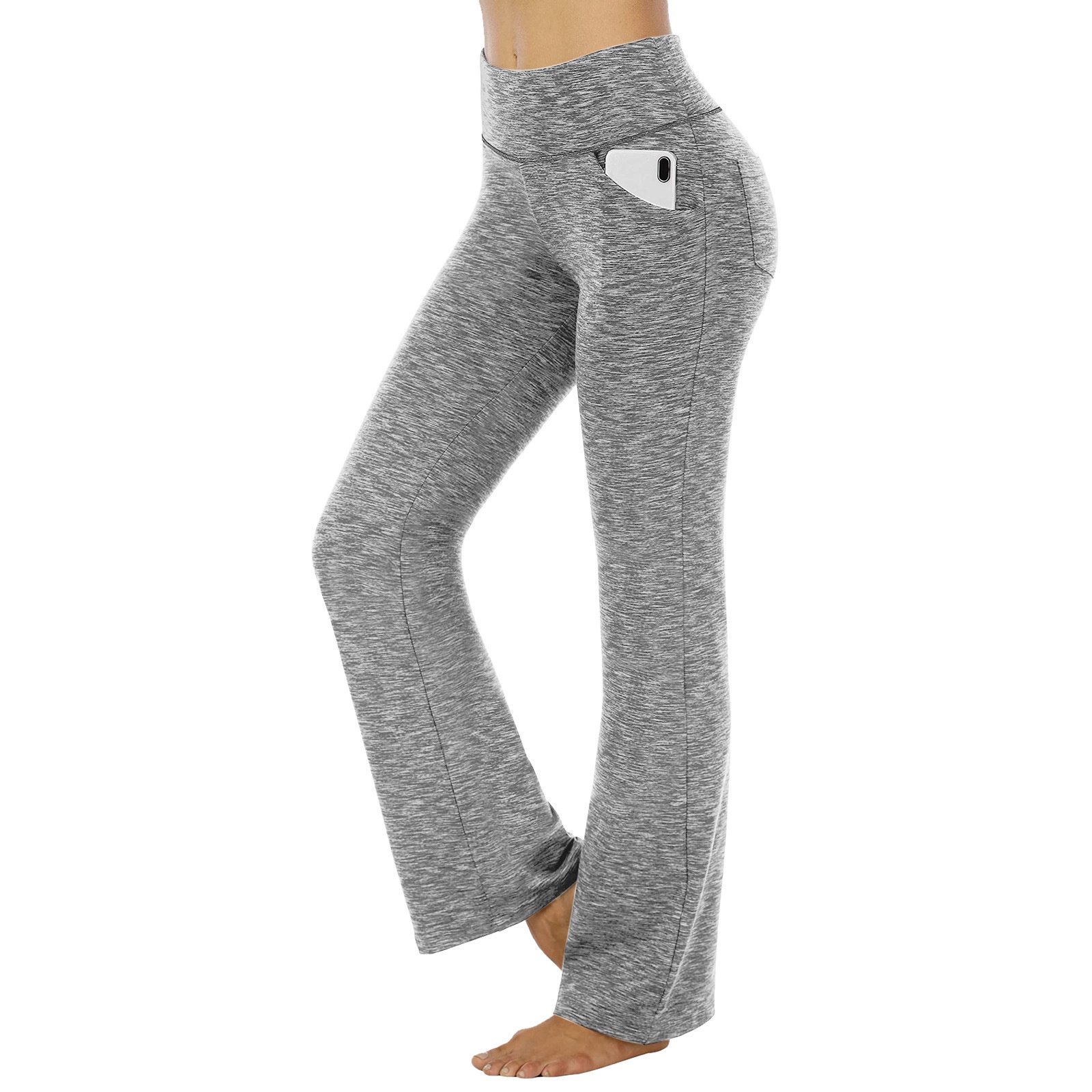 Lavender Wide Leg Trousers High Waist Casual Girls Yoga Pants — image 11 of 16