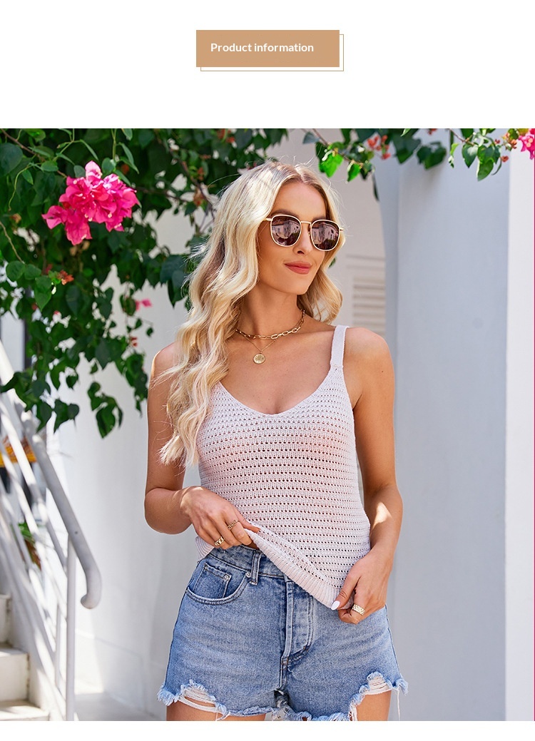 Knitted Inner Layer Base Outerwear Camisole Vest