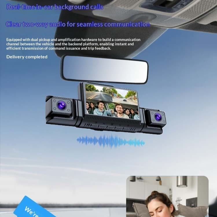 4G Remote Four-channel Infrared Night Vision Dashcam