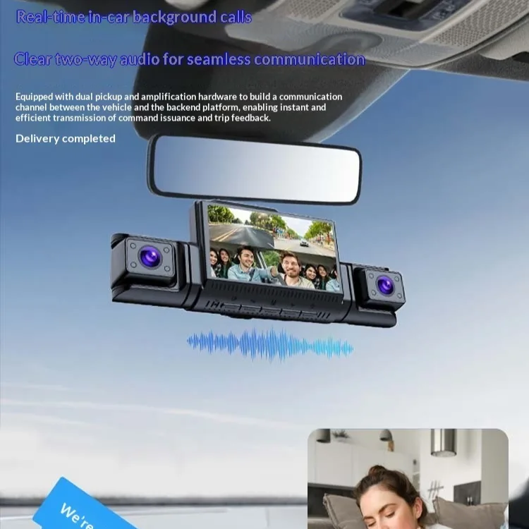 4G Remote Four-channel Infrared Night Vision Dashcam