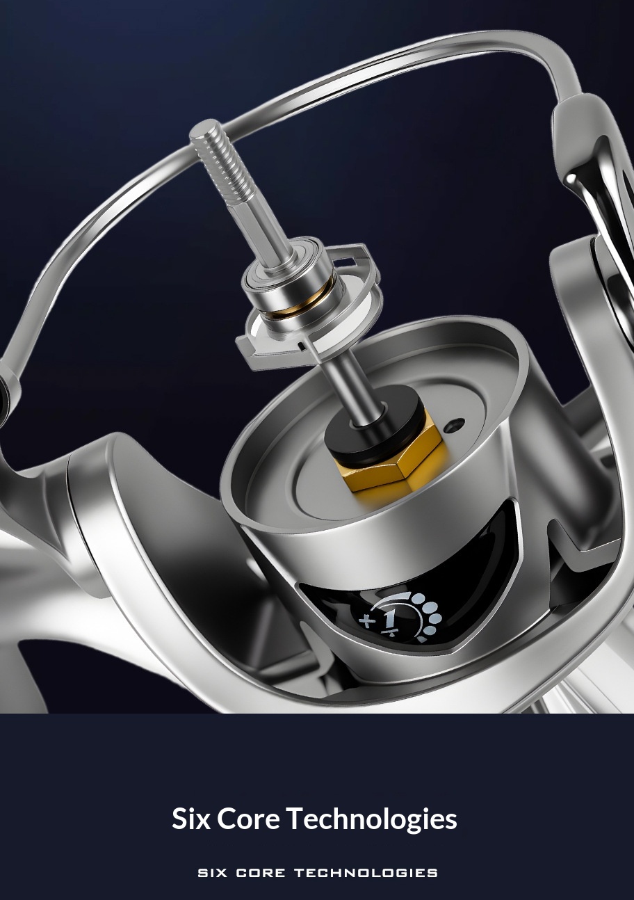 Maris Caldia spinning reel handle detail