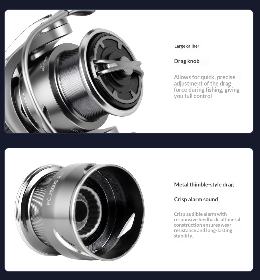 Maris Caldia spinning reel drag system