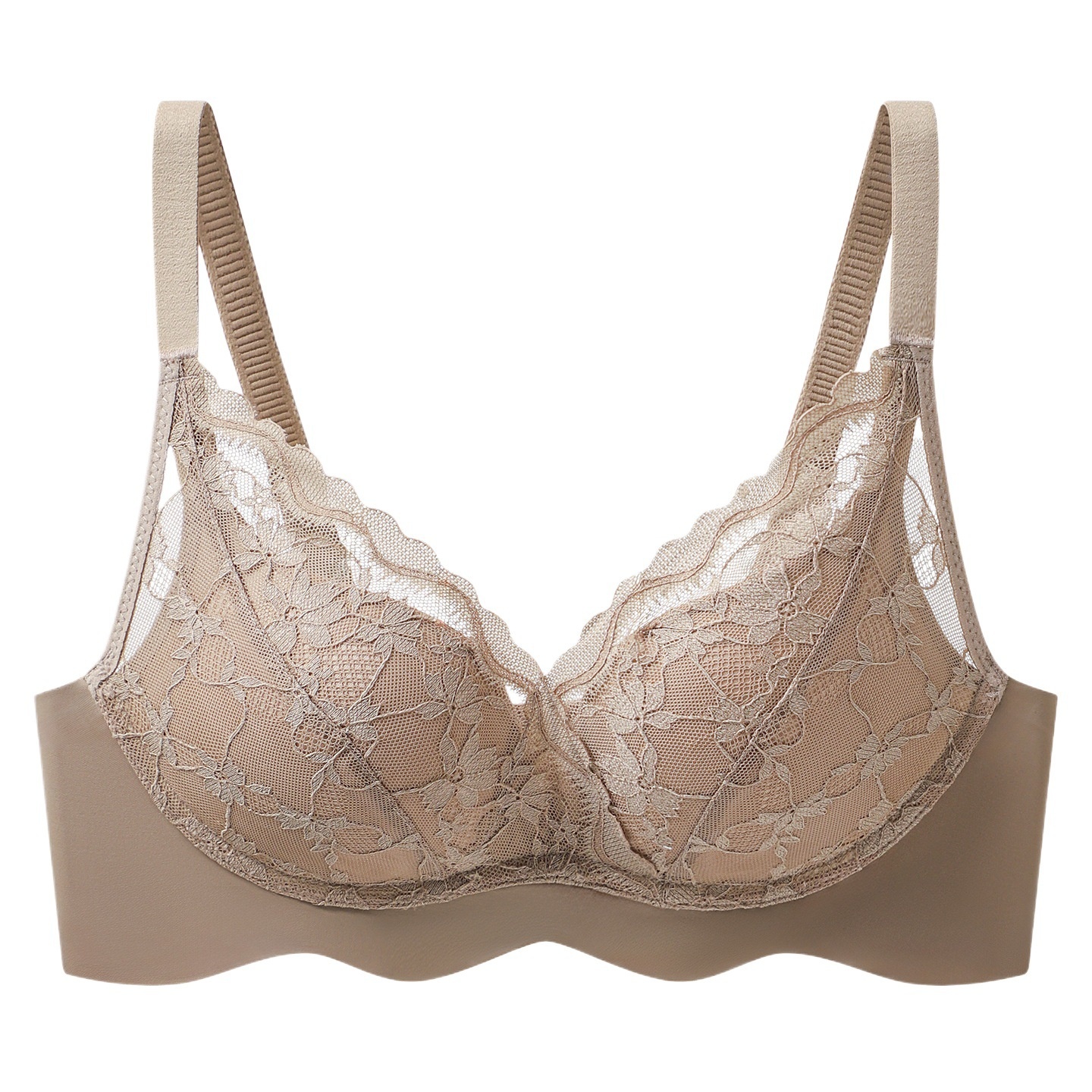 Wavy Lace Push-Up Bra