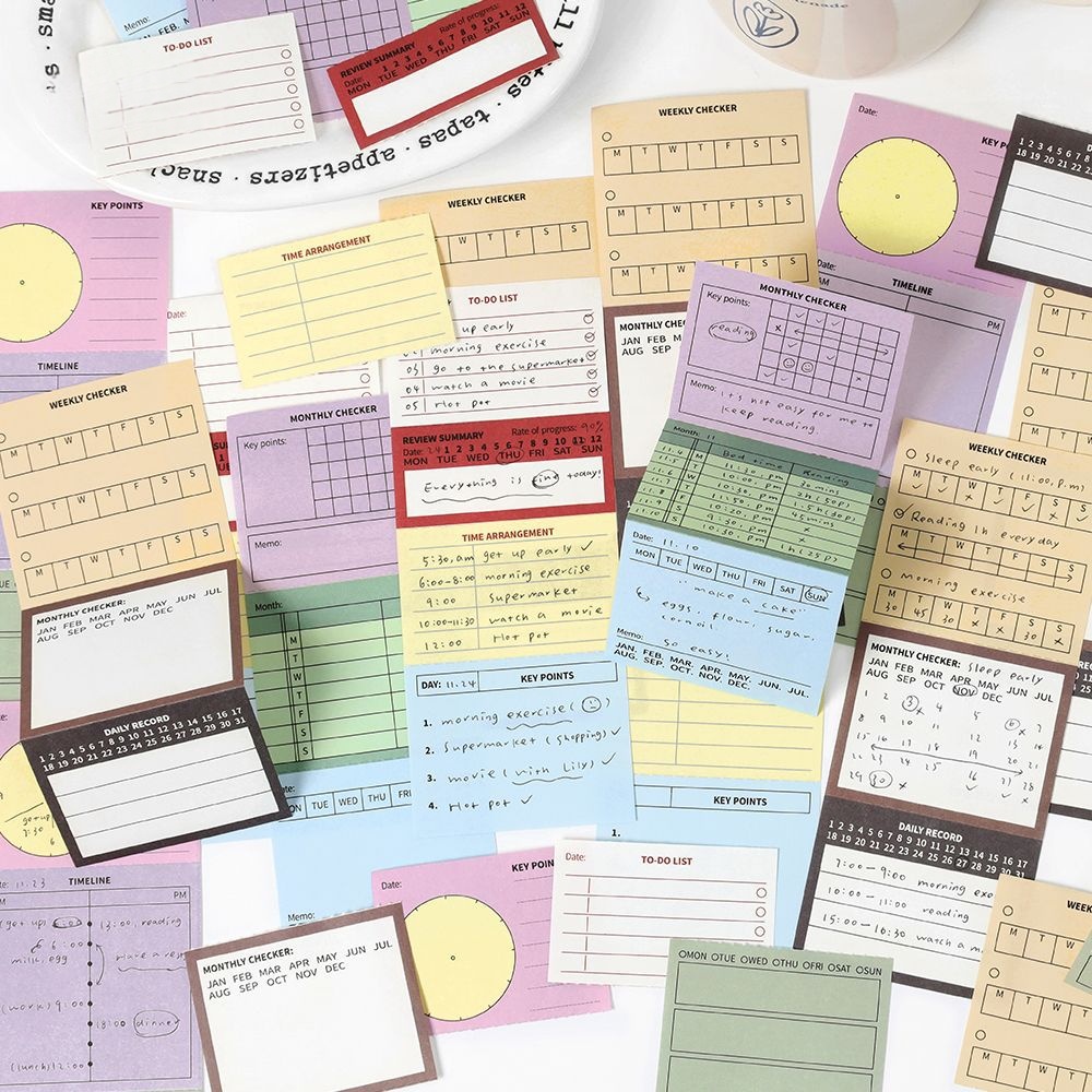 Writable Minimalist Checklist Check-off Memo Notes