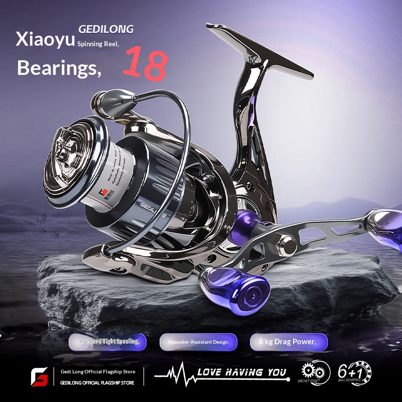 Maris full-metal spinning reel size comparison