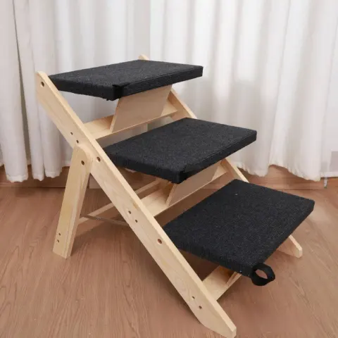 Wooden Toy Scratching Post Pet Climbing Stairs