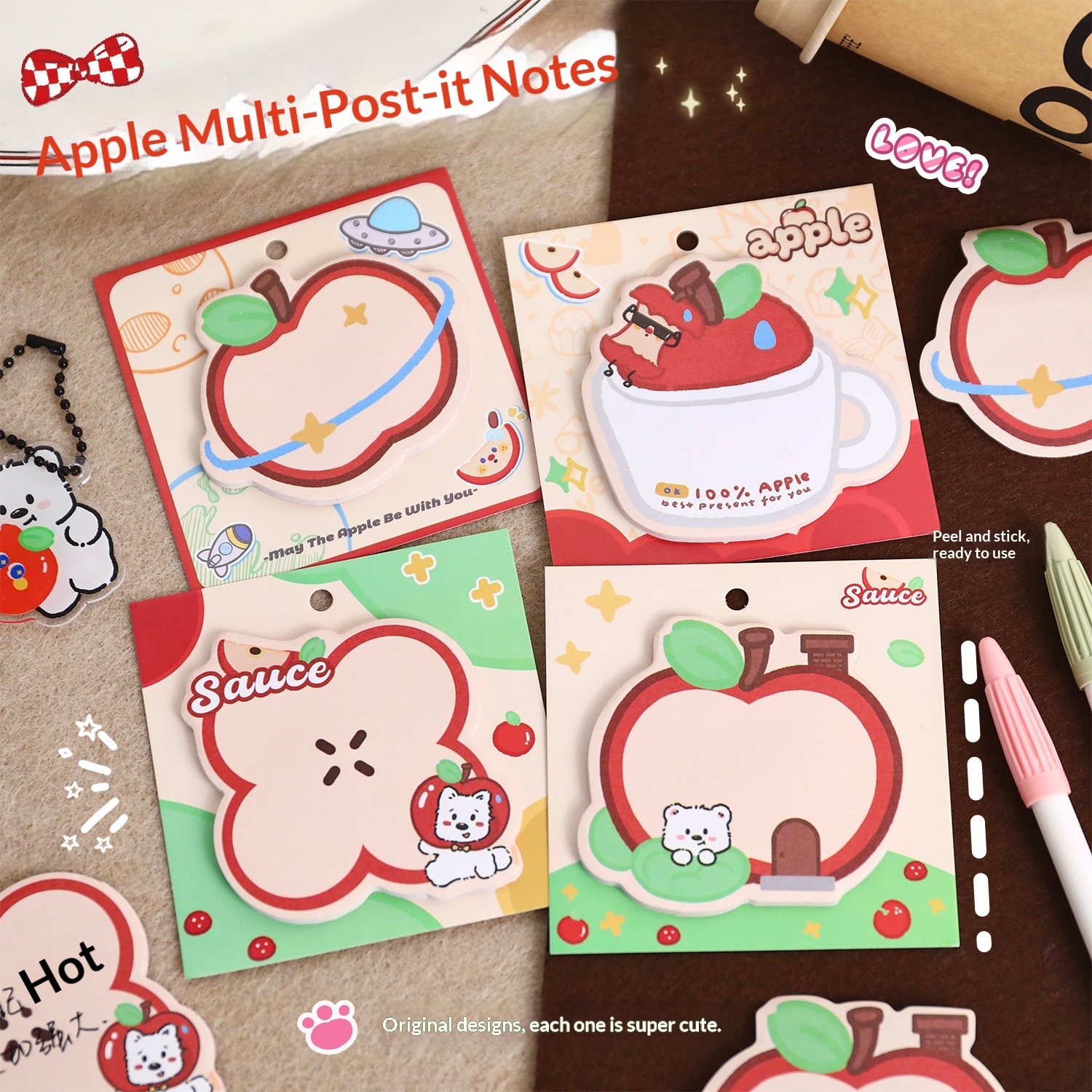 Cute Cartoon-printed Sticky Notes