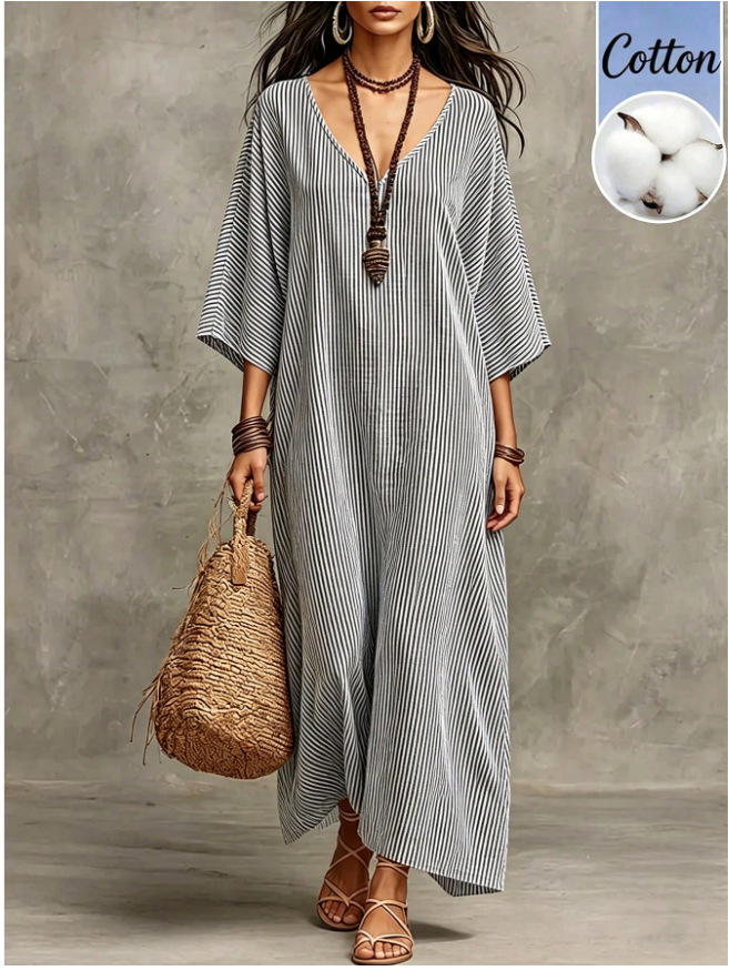 Elegant Striped Dress for Women