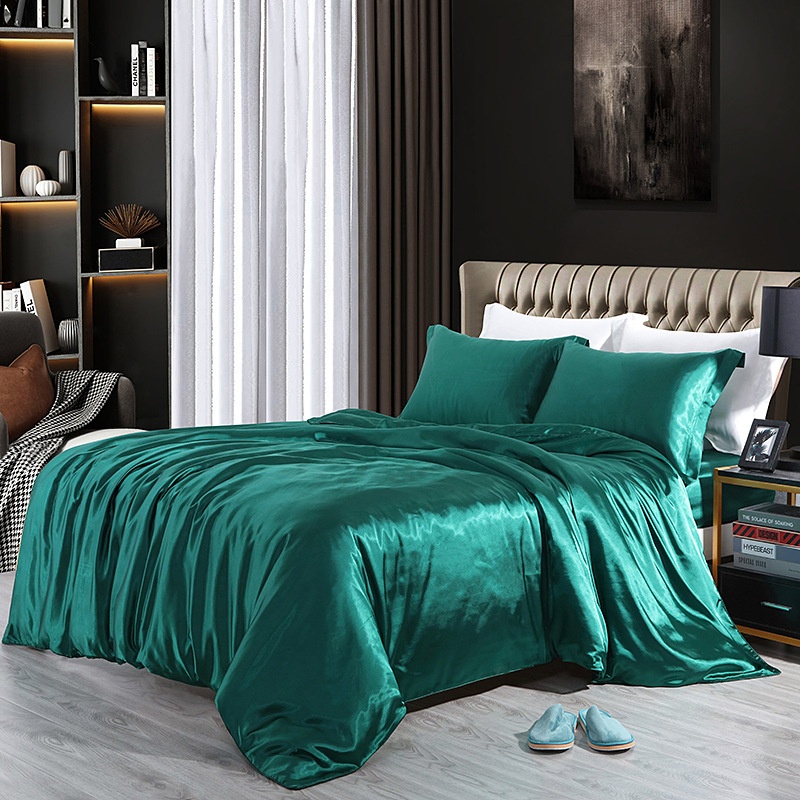 Silk Four-Piece Fitted Sheet Set, picture 12 of 12