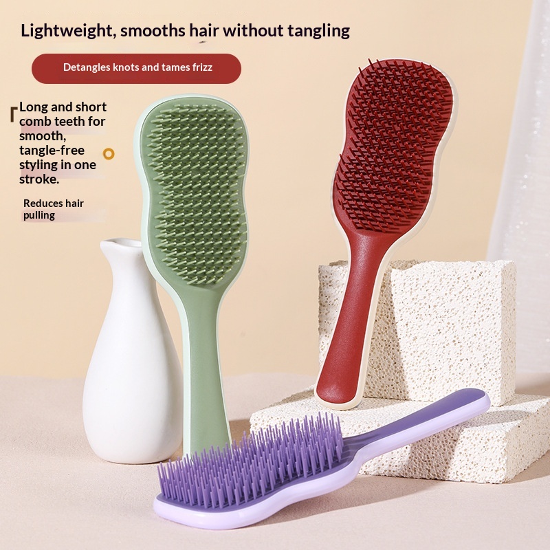 Banana Leaf-shaped Hair With A Loose Flowing Hairstyle TT Straightening Comb