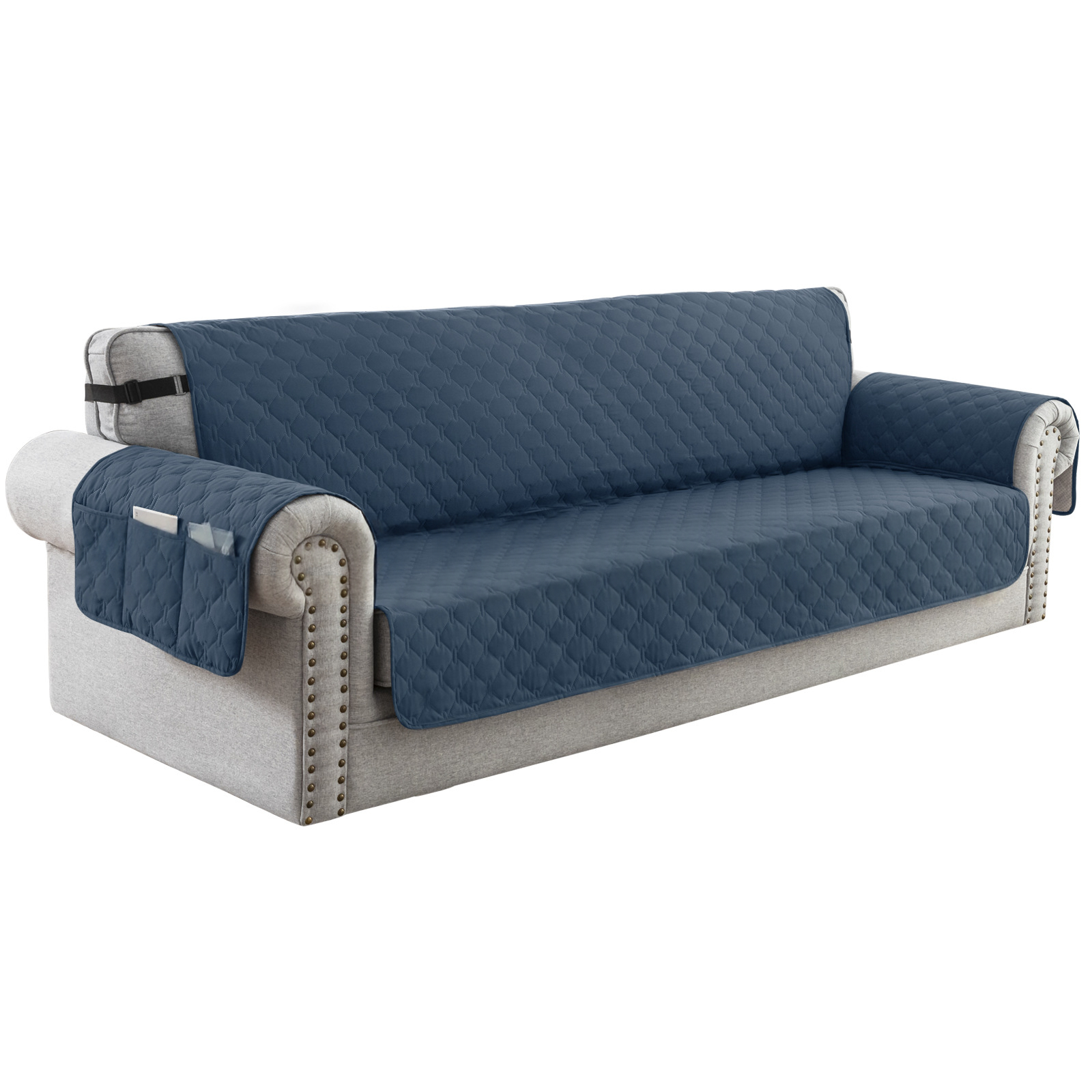 Full Waterproof Sofa Cushion Non-slip Anti-fouling Pet Pad Berlin Blue One Person