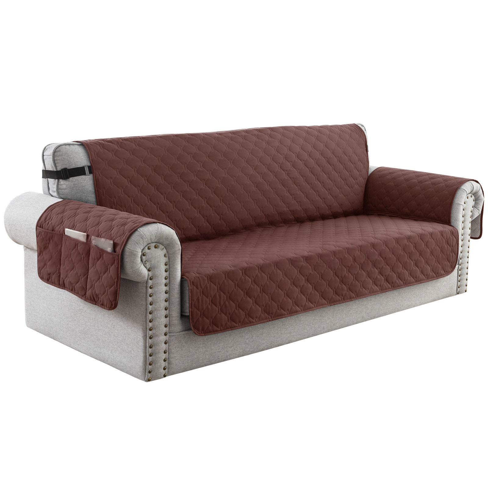 Full Waterproof Sofa Cushion Non-slip Anti-fouling Pet Pad Coffee One Person