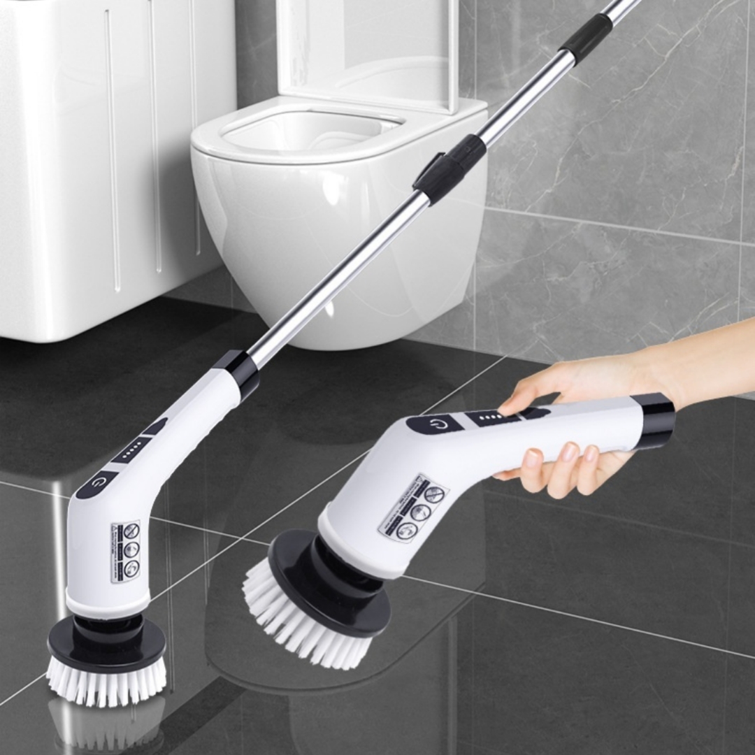 7-in-1 Cordless Electric Cleaning Brush With An Extendable Long Handle