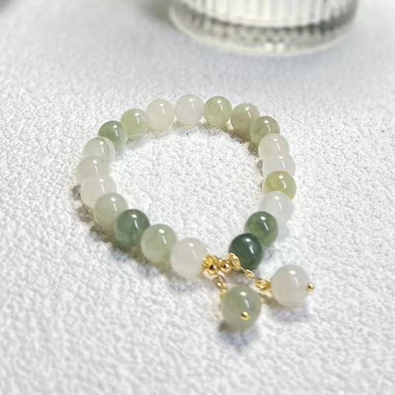Chinese Style Tianshan Jade Bead Bracelet product image