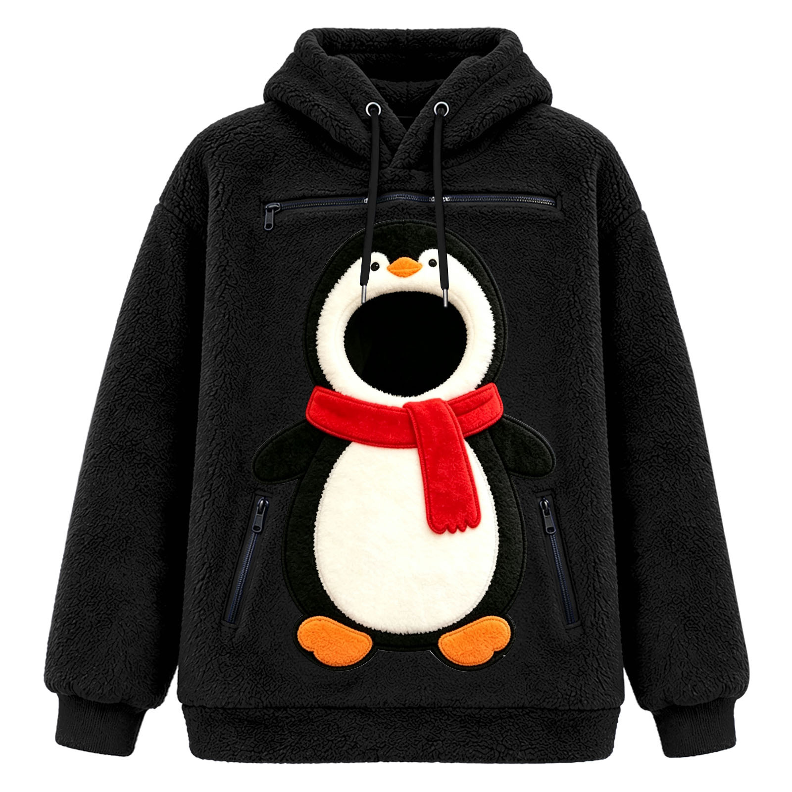 Unisex Christmas Pet Pocket Long Sleeve Sweatshirt product image
