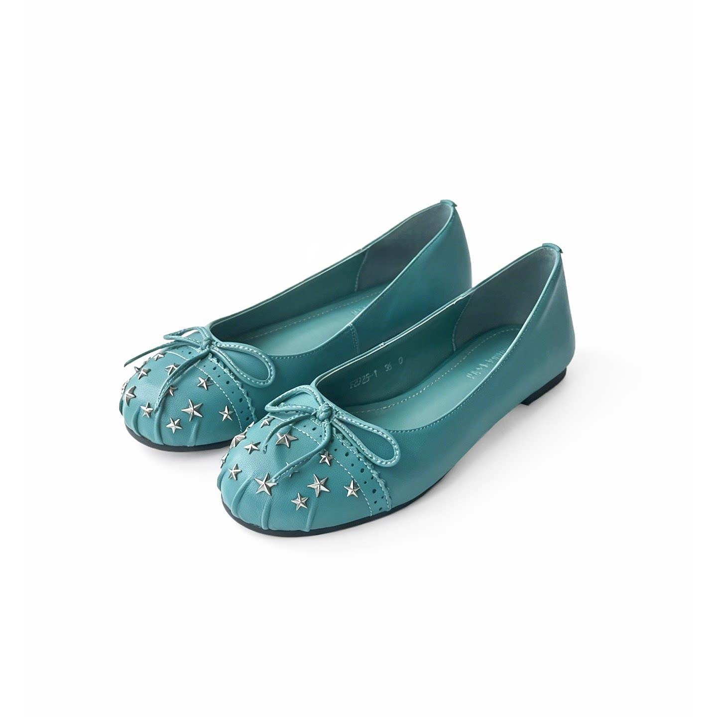 Rivet Bow Ballet Flats