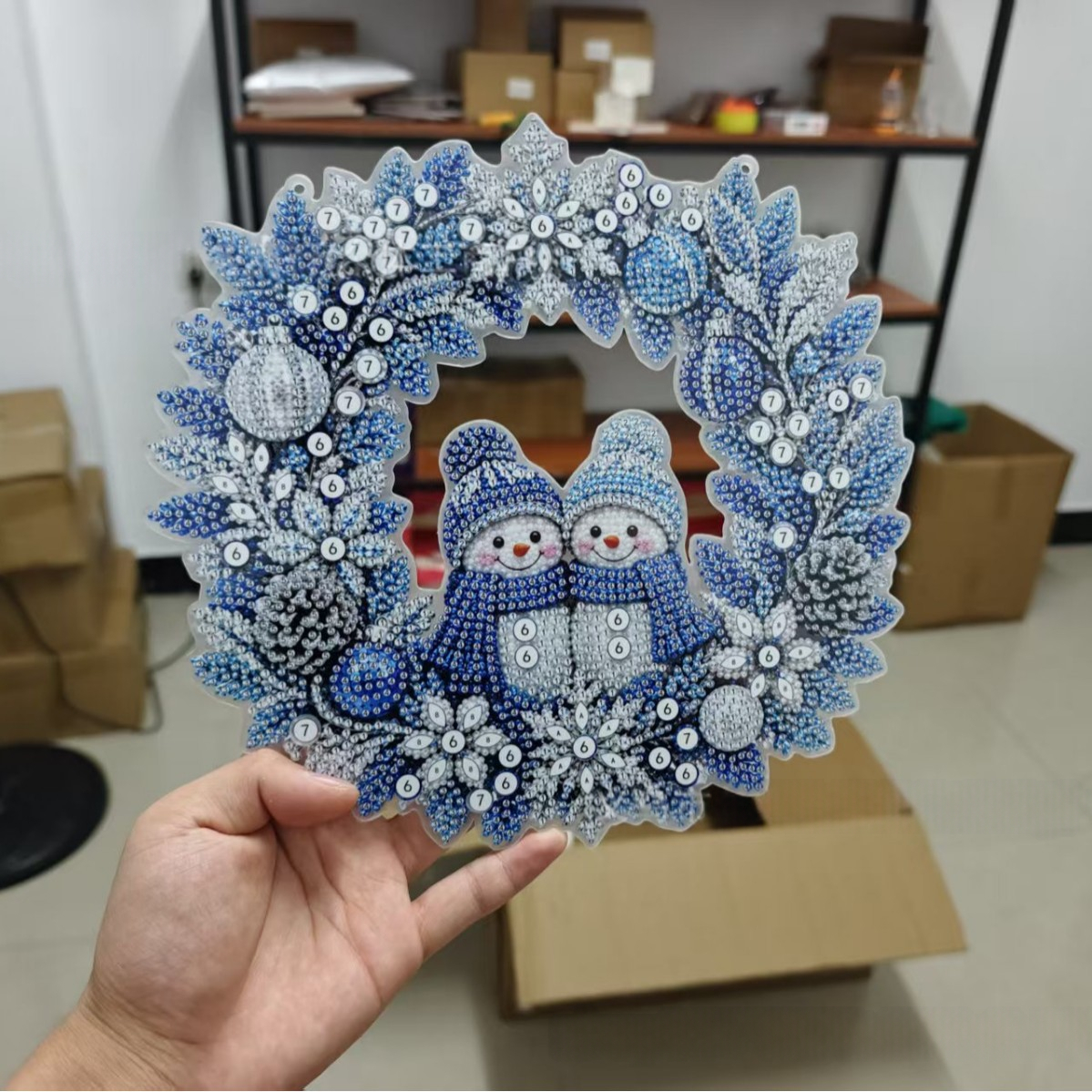 Christmas Diamond Painting Wreath Kit 6