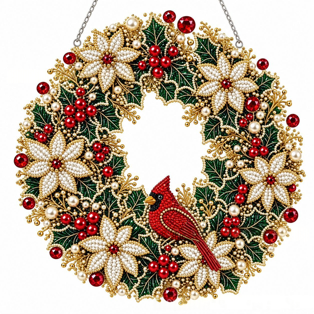 Christmas Diamond Painting Wreath Kit 4