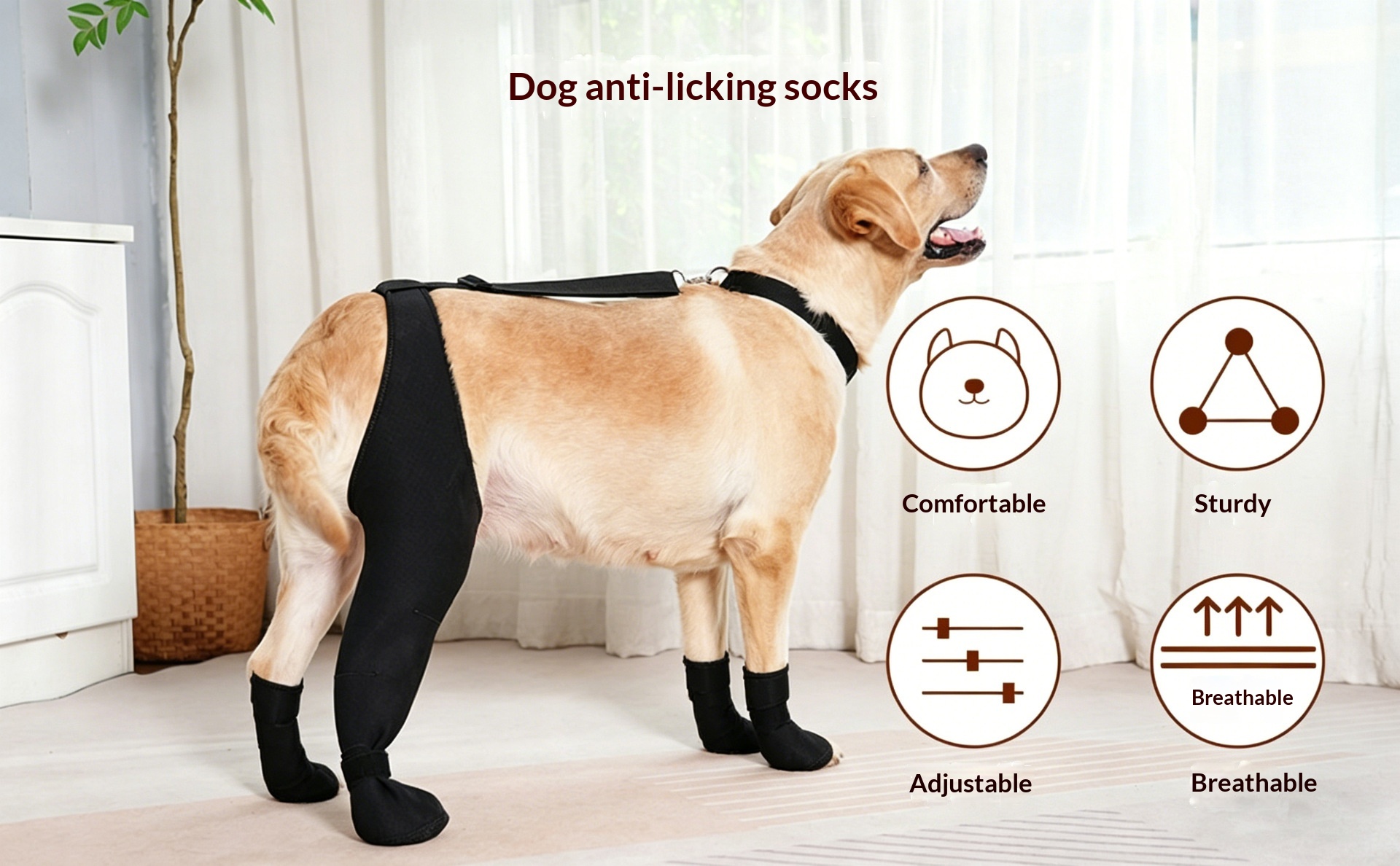 New Pet Knee Brace For Post-leg Injury Support In Cases Of Ligament Strains detail photo 6