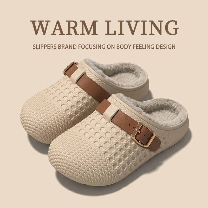 Outdoor Waterproof And Warm Casual Cotton Slippers