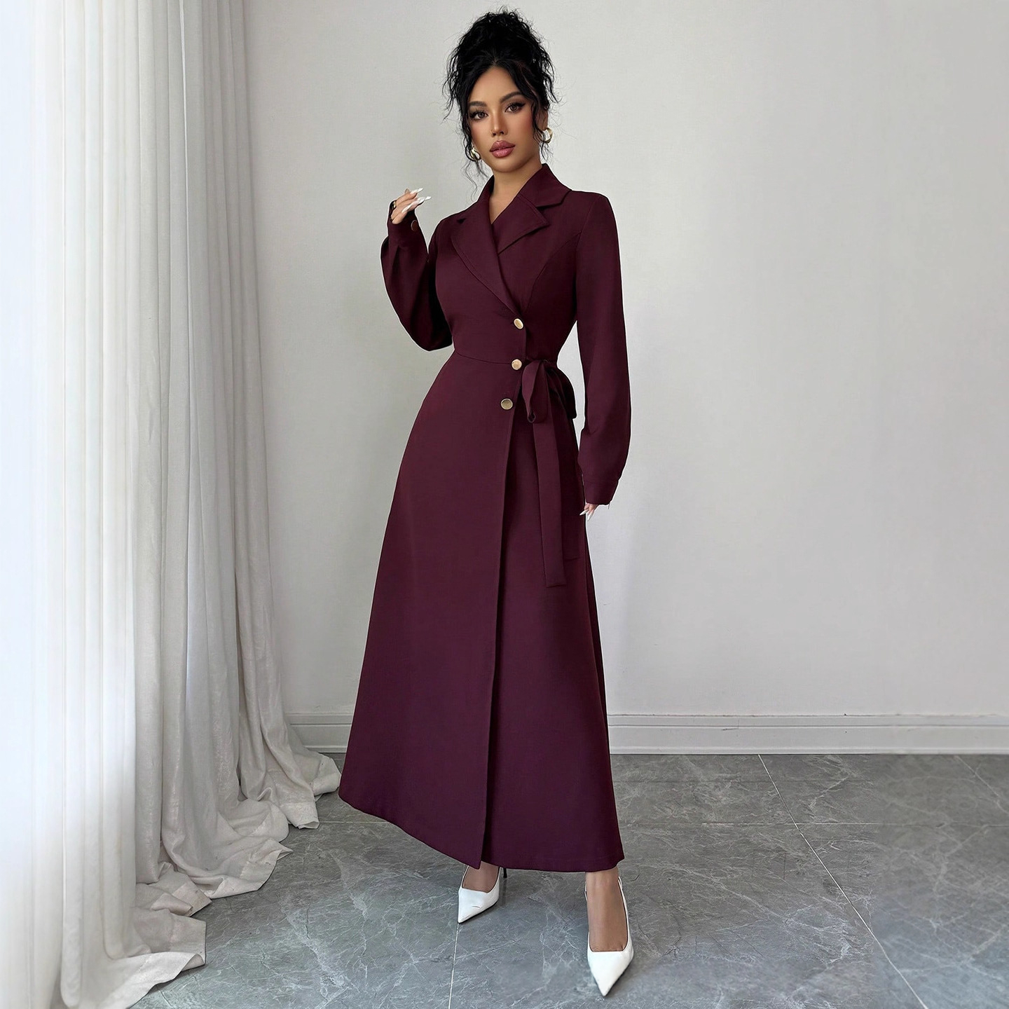 Belted Waist Trench Coat
