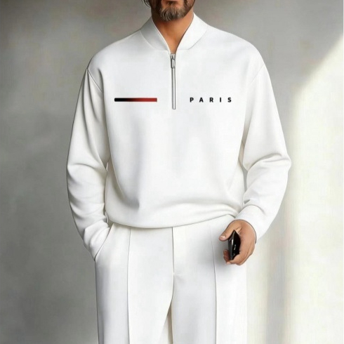 Half-zip Pullover Casual Sportswear Set product image