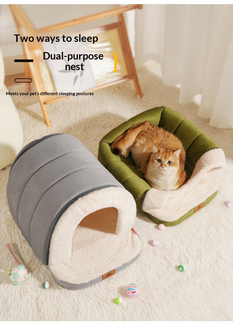 Warm Universal Pet Bed For Cats And Dogs detail photo 1