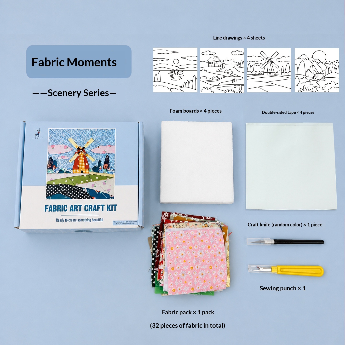 Creative DIY Kit Patchwork Art Painting